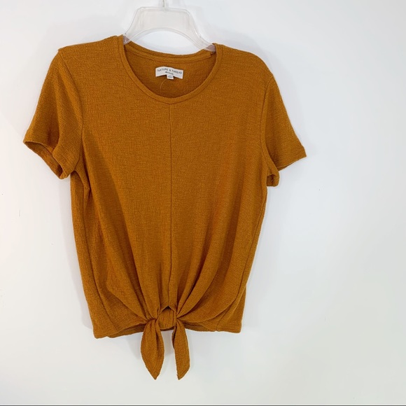 Madewell Texture & Thread Tie Front Top S NWT - Picture 9 of 11